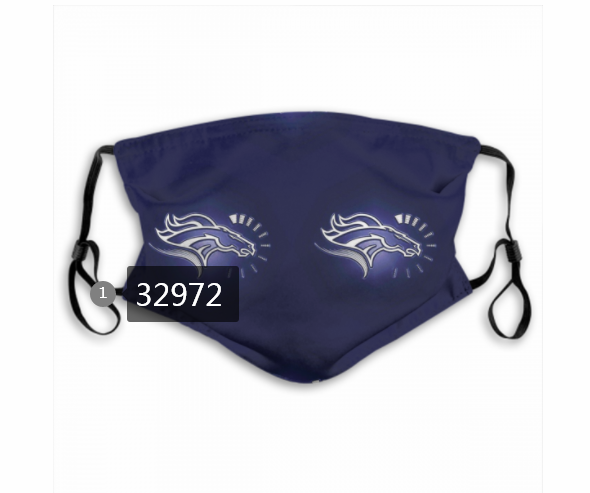 New 2021 NFL Denver Broncos 134 Dust mask with filter->nfl dust mask->Sports Accessory